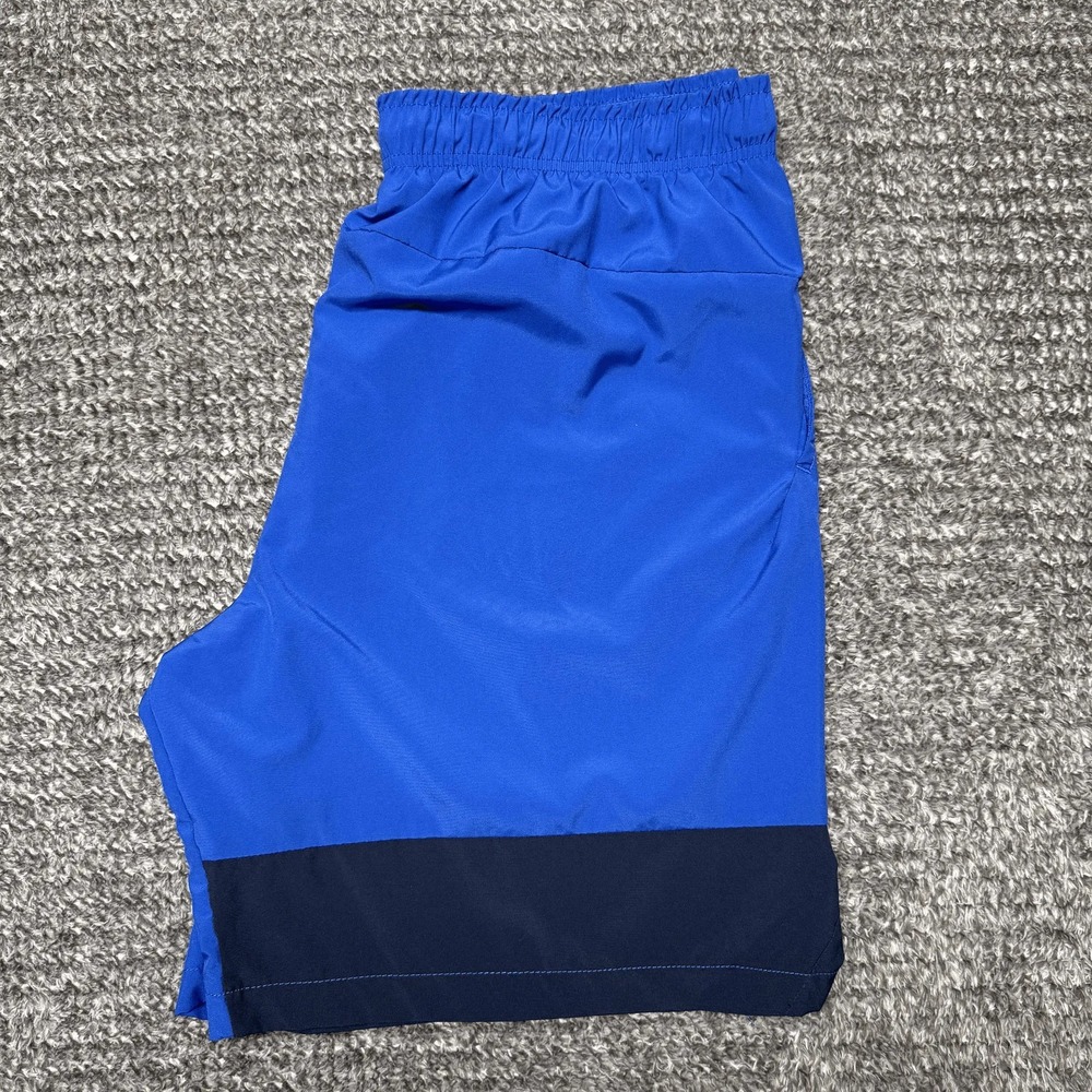 Nike Pro Mens Dri-Fit Athletic Shorts L Blue‎ Black Training Gym Workout